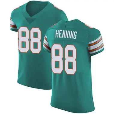 A.J. Henning Men's Elite Green Miami Dolphins Aqua Alternate Vapor Untouchable Jersey