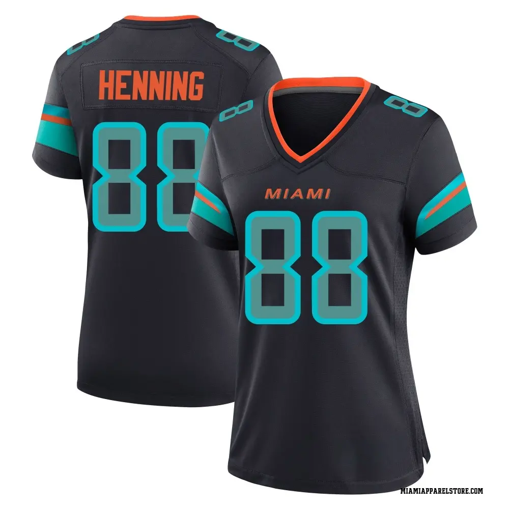 A.J. Henning Women's Game Blue Miami Dolphins Pitch 2025 Rivalries Collection Jersey