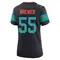 Aaron Brewer Women's Game Blue Miami Dolphins Pitch 2025 Rivalries Collection Jersey