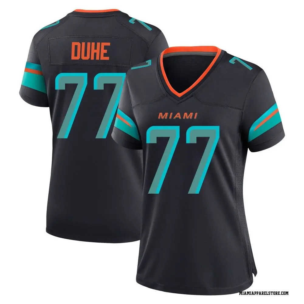 Adam Joseph Duhe Women's Game Blue Miami Dolphins Pitch 2025 Rivalries Collection Jersey