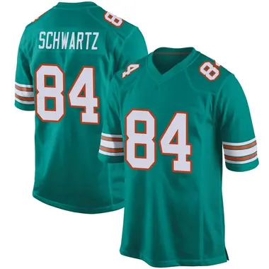 Anthony Schwartz Men's Game Aqua Miami Dolphins Alternate Jersey