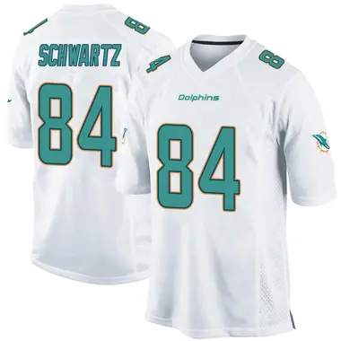 Anthony Schwartz Men's Game White Miami Dolphins Jersey