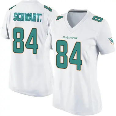Anthony Schwartz Women's Game White Miami Dolphins Jersey