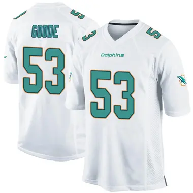 Cameron Goode Men's Game White Miami Dolphins Jersey