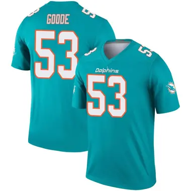 Cameron Goode Men's Legend Aqua Miami Dolphins Jersey