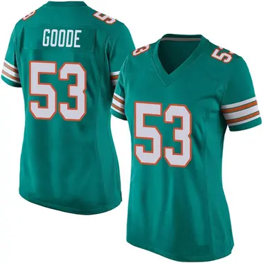 Cameron Goode Women's Game Aqua Miami Dolphins Alternate Jersey
