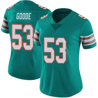Cameron Goode Women's Limited Aqua Miami Dolphins Alternate Vapor Untouchable Jersey