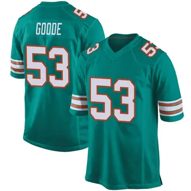 Cameron Goode Youth Game Aqua Miami Dolphins Alternate Jersey