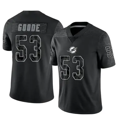 Cameron Goode Youth Limited Black Miami Dolphins Reflective Jersey