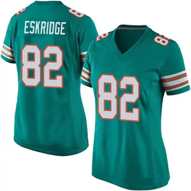 Dee Eskridge Women's Game Aqua Miami Dolphins Alternate Jersey