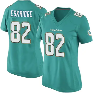 Dee Eskridge Women's Game Aqua Miami Dolphins Team Color Jersey