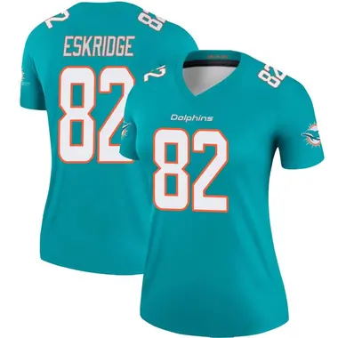 Dee Eskridge Women's Legend Aqua Miami Dolphins Jersey