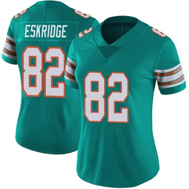 Dee Eskridge Women's Limited Aqua Miami Dolphins Alternate Vapor Untouchable Jersey