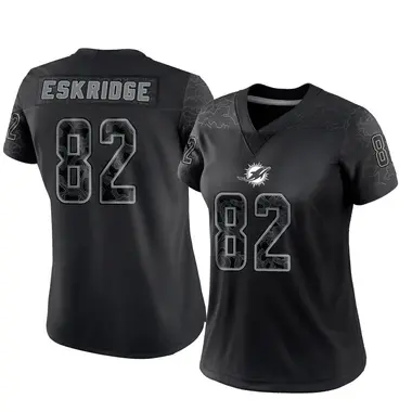 Dee Eskridge Women's Limited Black Miami Dolphins Reflective Jersey