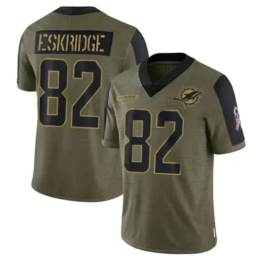 Dee Eskridge Youth Limited Olive Miami Dolphins 2021 Salute To Service Jersey