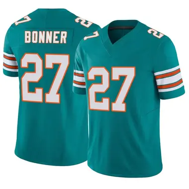 Ethan Bonner Men's Limited Aqua Miami Dolphins Alternate Vapor F.U.S.E. Jersey