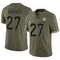 Ethan Bonner Men's Limited Olive Miami Dolphins 2022 Salute To Service Jersey