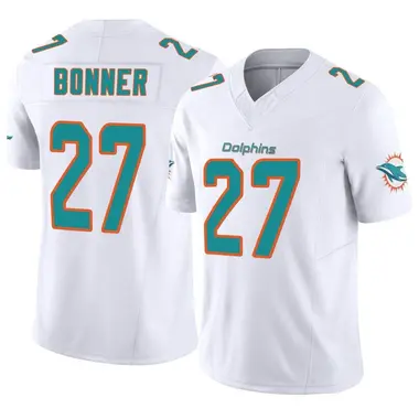 Ethan Bonner Men's Limited White Miami Dolphins Vapor F.U.S.E. Jersey