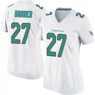 Ethan Bonner Women's Game White Miami Dolphins Jersey