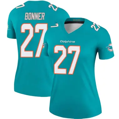 Ethan Bonner Women's Legend Aqua Miami Dolphins Jersey