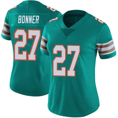 Ethan Bonner Women's Limited Aqua Miami Dolphins Alternate Vapor Untouchable Jersey