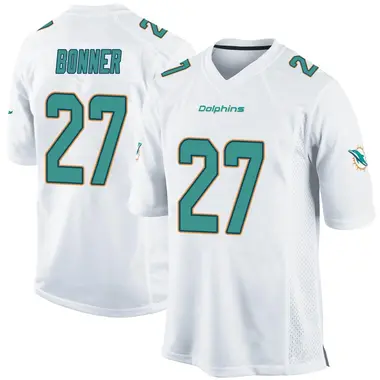 Ethan Bonner Youth Game White Miami Dolphins Jersey