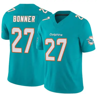 Ethan Bonner Youth Limited Aqua Miami Dolphins Vapor F.U.S.E. Jersey