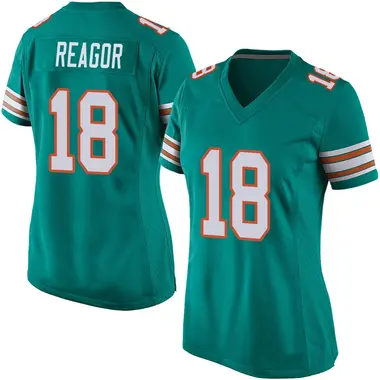 Jalen Reagor Women's Game Aqua Miami Dolphins Alternate Jersey