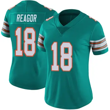 Jalen Reagor Women's Limited Aqua Miami Dolphins Alternate Vapor Untouchable Jersey