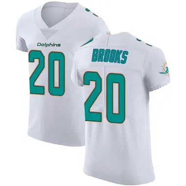 Jordyn Brooks Men's Elite White Miami Dolphins Vapor Untouchable Jersey
