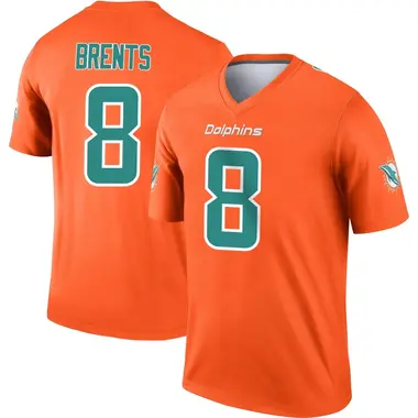 JuJu Brents Men's Legend Orange Miami Dolphins Inverted Jersey