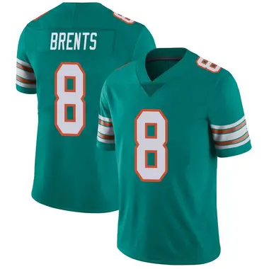 JuJu Brents Men's Limited Aqua Miami Dolphins Alternate Vapor Untouchable Jersey