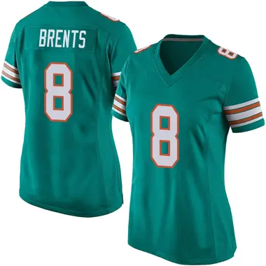 JuJu Brents Women's Game Aqua Miami Dolphins Alternate Jersey