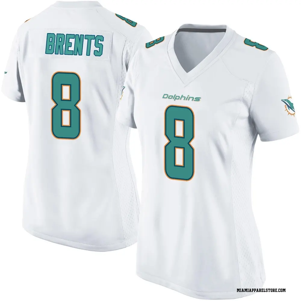 JuJu Brents Women's Game White Miami Dolphins Jersey