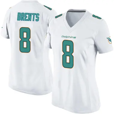 JuJu Brents Women's Game White Miami Dolphins Jersey