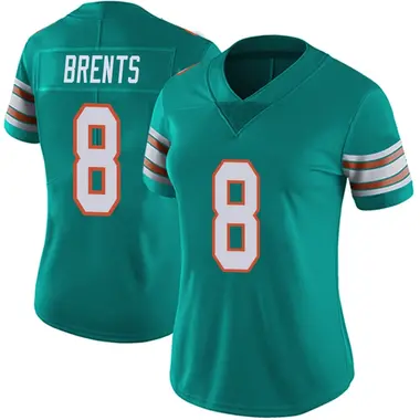 JuJu Brents Women's Limited Aqua Miami Dolphins Alternate Vapor Untouchable Jersey
