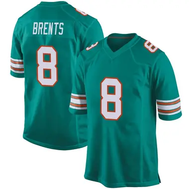 JuJu Brents Youth Game Aqua Miami Dolphins Alternate Jersey