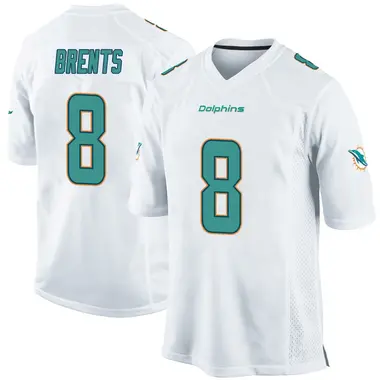 JuJu Brents Youth Game White Miami Dolphins Jersey