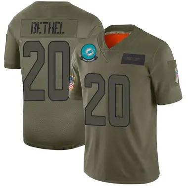 Justin Bethel Men's Limited Camo Miami Dolphins 2019 Salute to Service Jersey