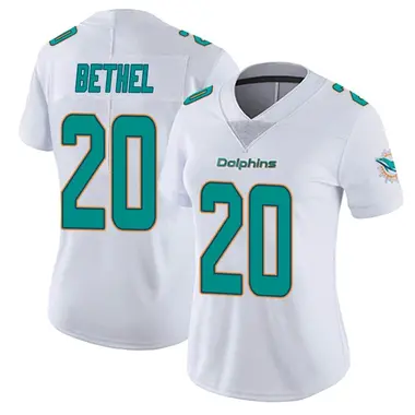 Justin Bethel Women's White Miami Dolphins limited Vapor Untouchable Jersey