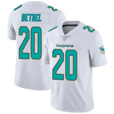 Justin Bethel Youth White Miami Dolphins limited Vapor Untouchable Jersey