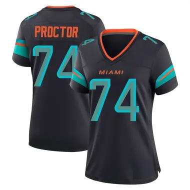Kadyn Proctor Women's Game Blue Miami Dolphins Pitch 2025 Rivalries Collection Jersey