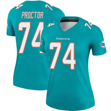Kadyn Proctor Women's Legend Aqua Miami Dolphins Jersey