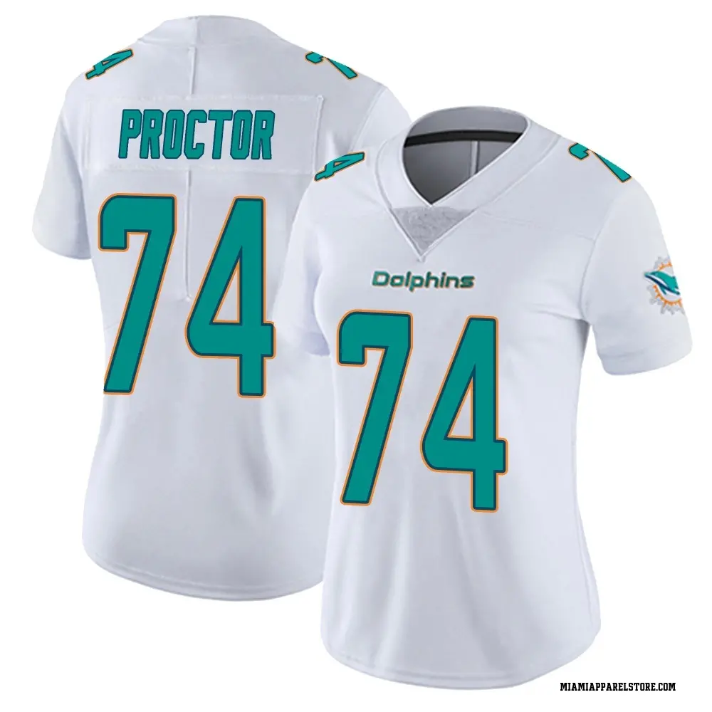 Kadyn Proctor Women's White Miami Dolphins limited Vapor Untouchable Jersey