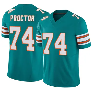 Kadyn Proctor Youth Limited Aqua Miami Dolphins Alternate Vapor F.U.S.E. Jersey