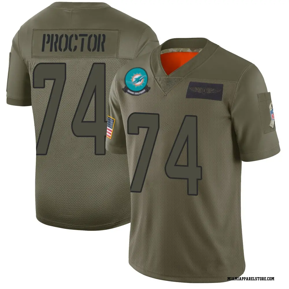 Kadyn Proctor Youth Limited Camo Miami Dolphins 2019 Salute to Service Jersey