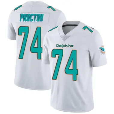 Kadyn Proctor Youth White Miami Dolphins limited Vapor Untouchable Jersey