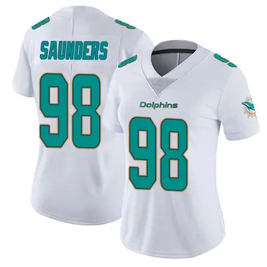 Kahlil Saunders Women's White Miami Dolphins limited Vapor Untouchable Jersey