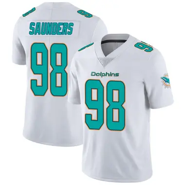 Kahlil Saunders Youth White Miami Dolphins limited Vapor Untouchable Jersey