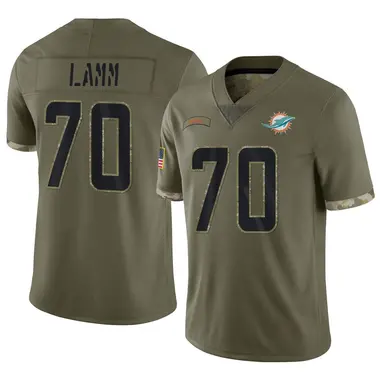 Kendall Lamm Men's Limited Olive Miami Dolphins 2022 Salute To Service Jersey
